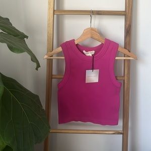 Happily Grey Pink Cropped Top